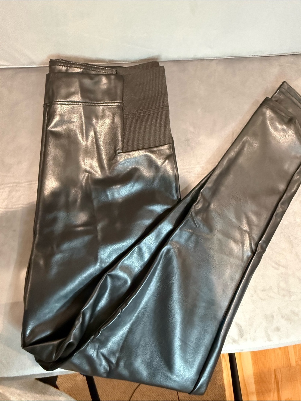 a new day Black Faux Leather Leggings